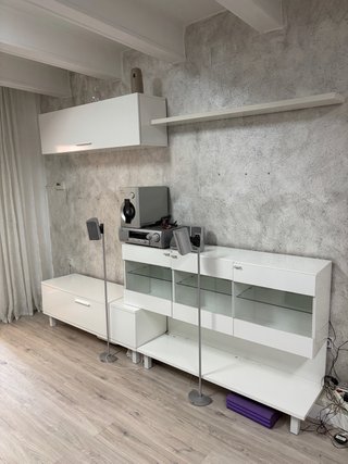 Mueble Comedor Blanco + Home Cinema Phillips 5.1