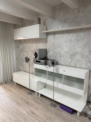 Mueble Comedor Blanco + Home Cinema Phillips 5.1
