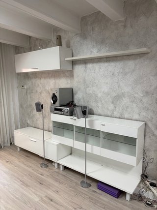Mueble Comedor Blanco + Home Cinema Phillips 5.1