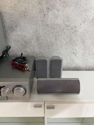 Mueble Comedor Blanco + Home Cinema Phillips 5.1