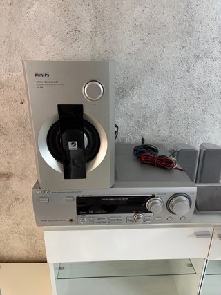 Mueble Comedor Blanco + Home Cinema Phillips 5.1