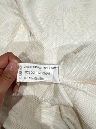 Maglioncino uomo girocollo bianco taglia L