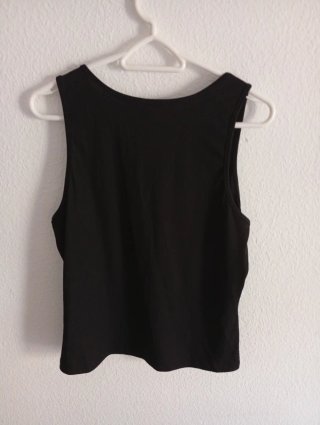 Camiseta tirantes SHEIN botones negra L