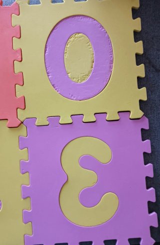 Alfombra Infantil Foam Números Multicolor