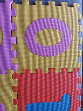 Alfombra Infantil Foam Números Multicolor