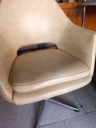 Sillas Vintage Piel Beige (2 unidades)