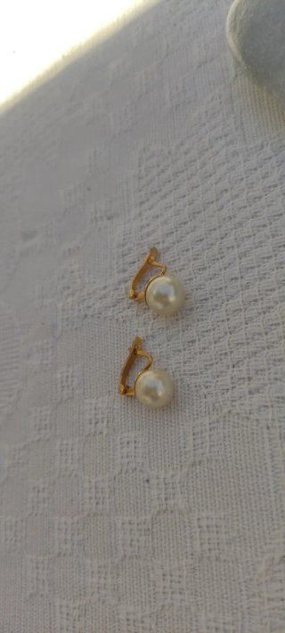 Pendientes Majorica Perla Dorados