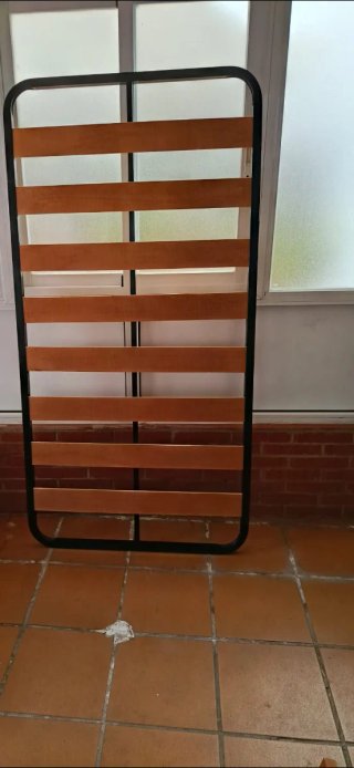 Cama completa madera y tela