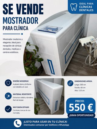 Mostrador para Clínica Dental