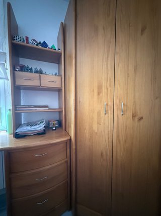 Dormitorio completo madera pino