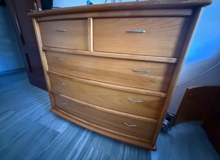 Dormitorio completo madera pino