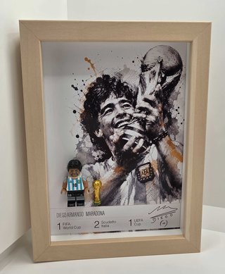 Cuadro minifigura Maradona