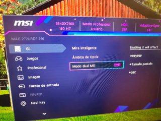 MSI MAG 272URDF E16 4K/FHD 160/320Hz 0,5ms fastIPS