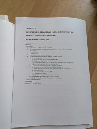 Psicología del desarrollo I Uned