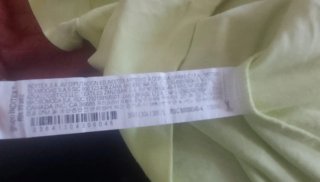 Camiseta Zara manga corta amarilla