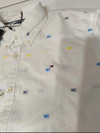 Camisa Tommy Hilfiger Blanca Estampada