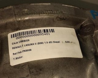 Pk6068 caja de cambios renault laguna ii bg0 95481