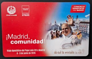 Recordatorio Viaje Papa León XIV Madrid 2026