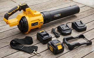 Soplador Hojas Inalámbrico 650 CFM + 2 Baterías