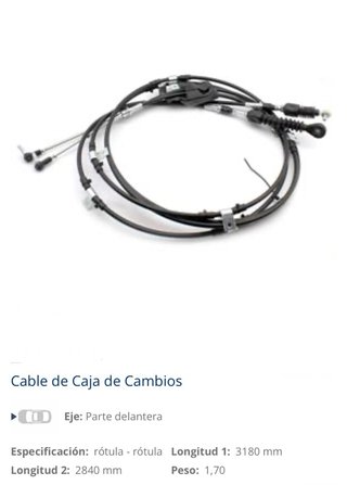 Cable de Caja de Cambios Nissan Cabstar
