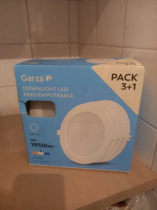 Pack 3 Focos LED Garza Empotrables. Nuevos