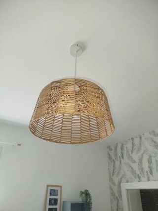 Lámpara de techo de mimbre Ikea