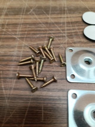 4 Patas Madera Maciza Mueble 60mm + Kit