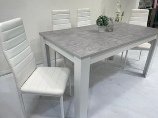 Mesa comedor 140cm + 4 sillas