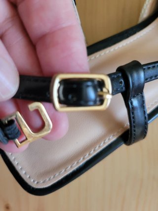 Zapatos tacón tela bordada talla 36/37 nuevos