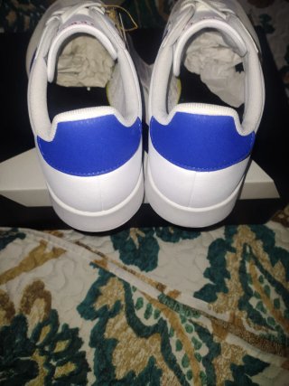 Zapatillas Adidas Barreda Blancas Tiras Multic.