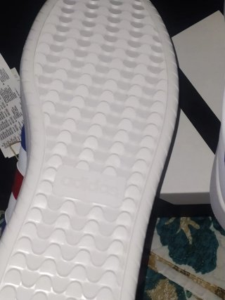 Zapatillas Adidas Barreda Blancas Tiras Multic.