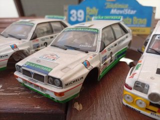 4 Coches Scalextric: Renault 5 Turbo, Lancia Delta
