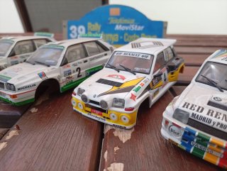 4 Coches Scalextric: Renault 5 Turbo, Lancia Delta
