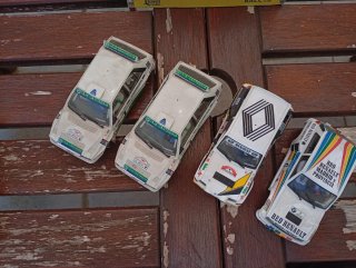 4 Coches Scalextric: Renault 5 Turbo, Lancia Delta