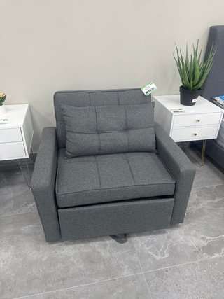 Sofá Cama Gris y Beige