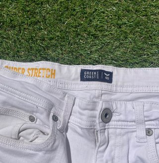 Bermudas vaqueros blancos Green Coast Talla 40
