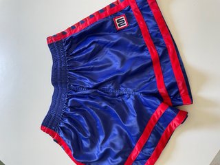 Pantalones Meyba FCB Azul/Rojo.