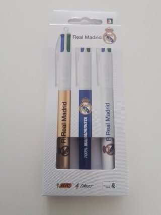 Bolígrafos BIC 4 Colores Real Madrid