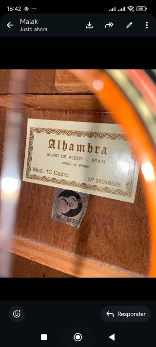 Guitarra Clásica Alhambra 2C