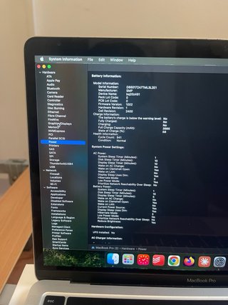 MacBook Pro 2020 touchbar perfecto