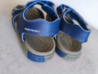 Sandalias Geox niño azul y verde talla 27