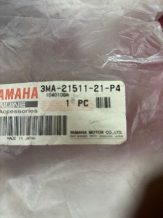Guardabarros Delantero Yamaha 3MA-21511-21-P4 Rojo