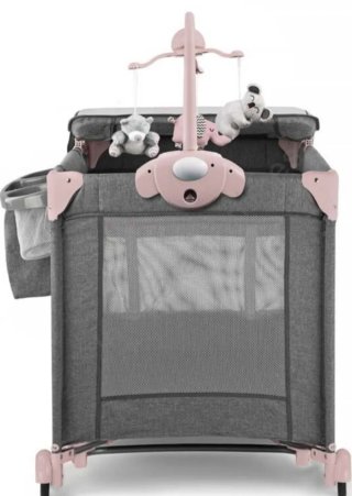 Cuna de viaje Kinderkraft Joy Rosa