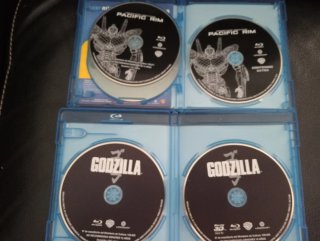Godzilla blue ray 3D y Pacific Rim Blu-ray 3D
