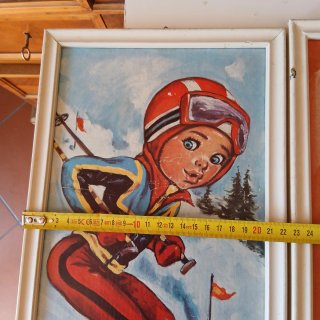 Lotto 3 stampe vintage anni '80