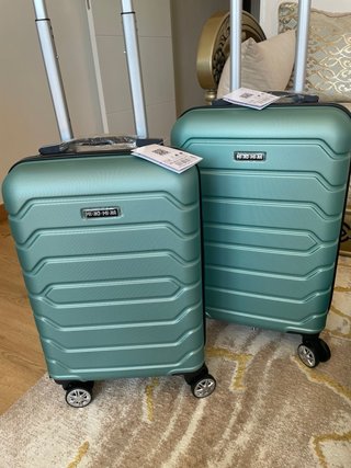 Set 4 Maletas Teal Rígidas