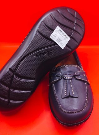 Clarks Mocasines Cuero Pie Ancho Plantilla Confort