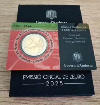 Moneda 2€ Andorra Jocs Petits Estats Europa 2025