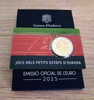 Moneda 2€ Andorra Jocs Petits Estats Europa 2025