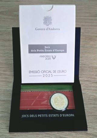Moneda 2€ Andorra Jocs Petits Estats Europa 2025